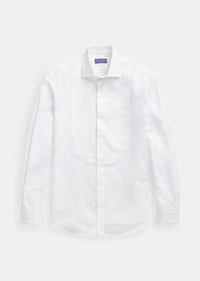 Camisa Smoking Ralph Lauren Hombre Blancos - Poplin - NPUFK0683